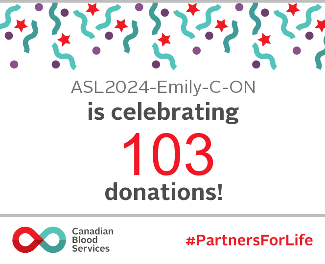 ASL2024-Emily-C-ON is celebrating 103 donations!