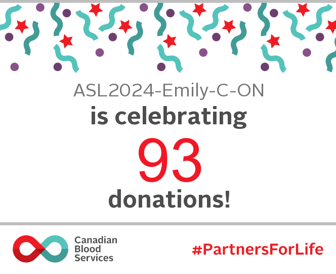 ASL2024-Emily-C-ON is celebrating 93 donations!